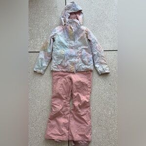 Roxy girls ski/snowboard bibs & jacket